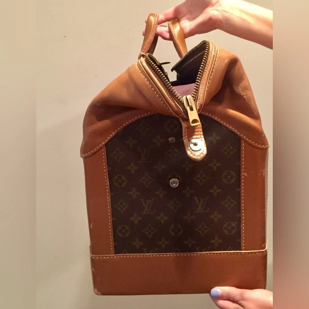 Vintage Louis Vuitton Monogram Travel Bag Steamer Doctors Bag - Rare 1970’s - Picture 12 of 14
